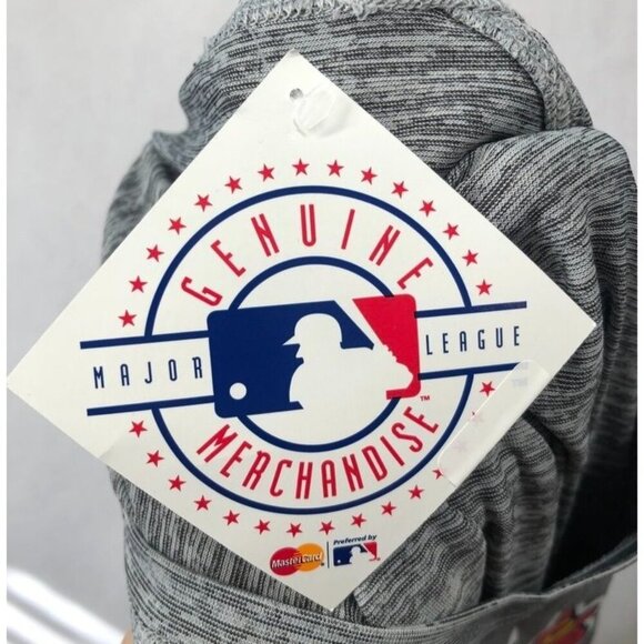 Atlanta Braves Long Sleeve Shirt Majestic MLB Baseball Logo Gray Adult Small S - Picture 4 of 8